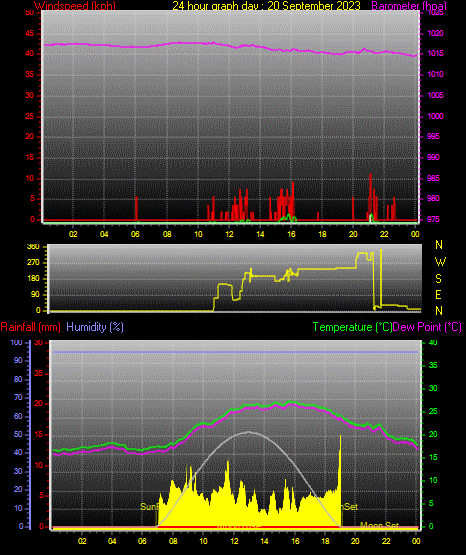 24 Hour Graph for Day 20